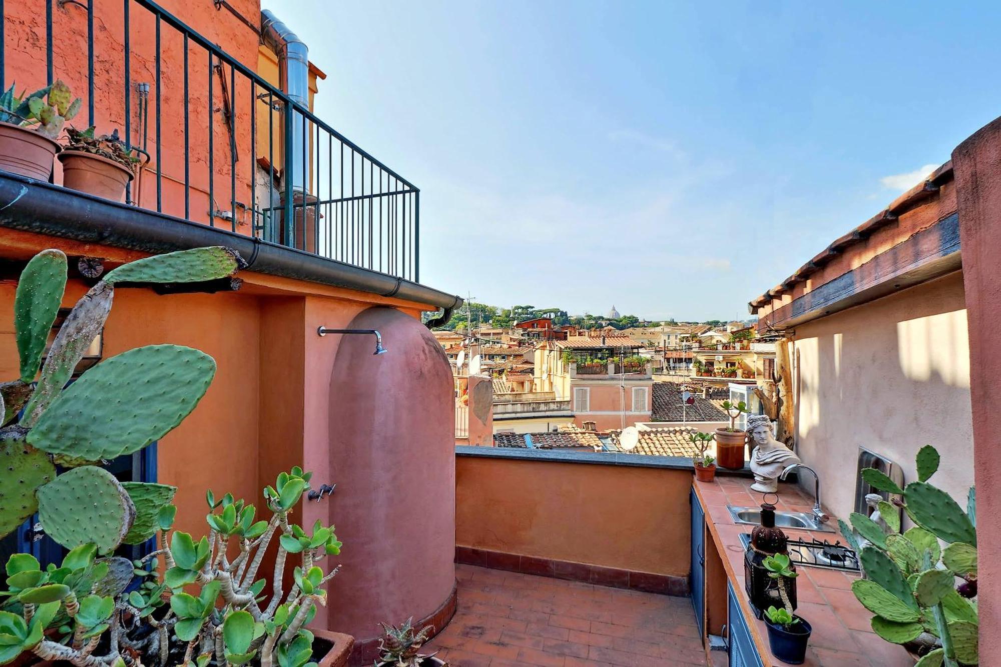 Ferienwohnung Vicolo Del Cinque Penthouse | Romeloft Exterior foto
